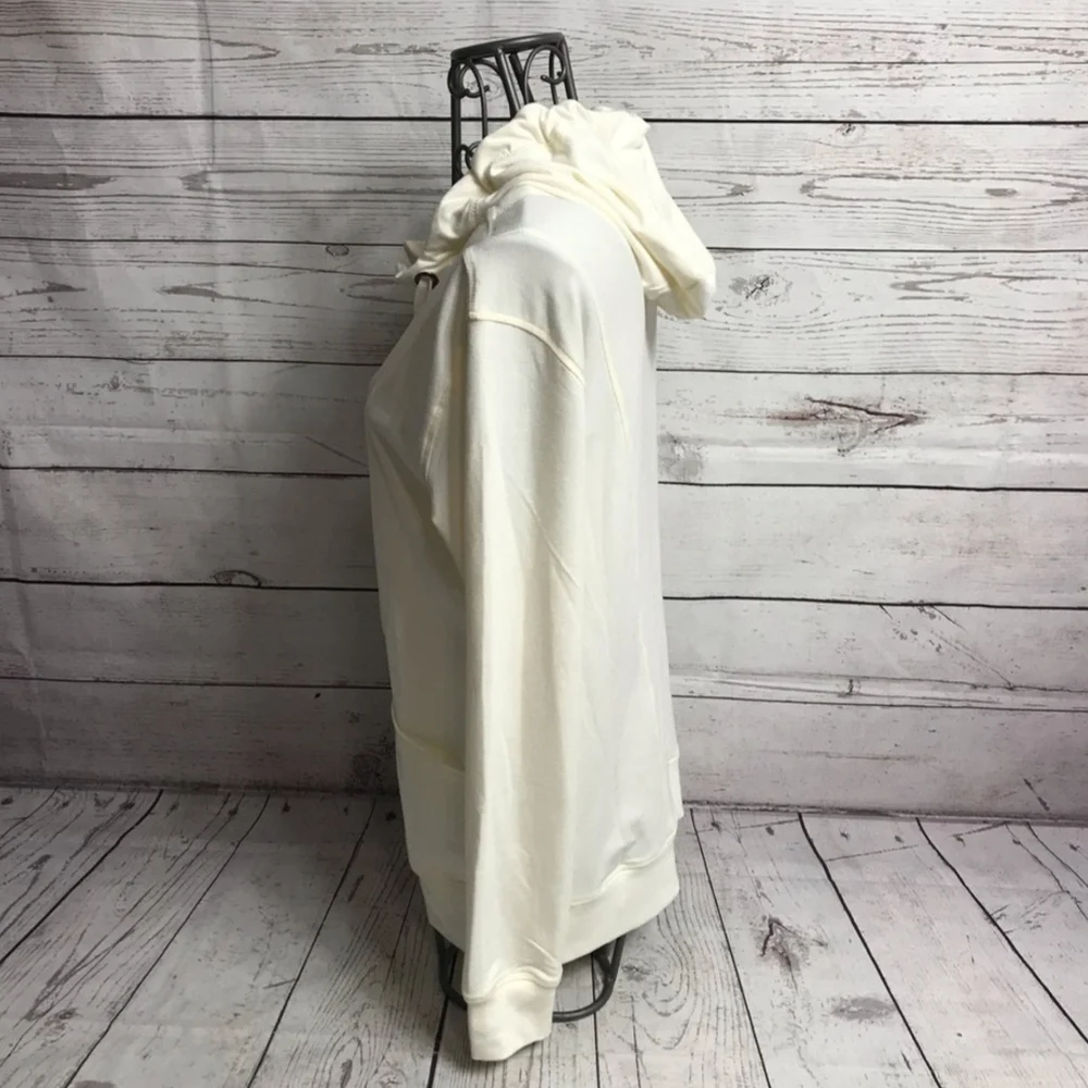 Cee Bee Cream Soft Zip Front Hoodie Small Cabincore Casual Chilly Weather - Picture 4 of 7